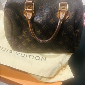 Vintage Louis Vuitton Speedy 25 Monogram Bag 💯 Authentic
